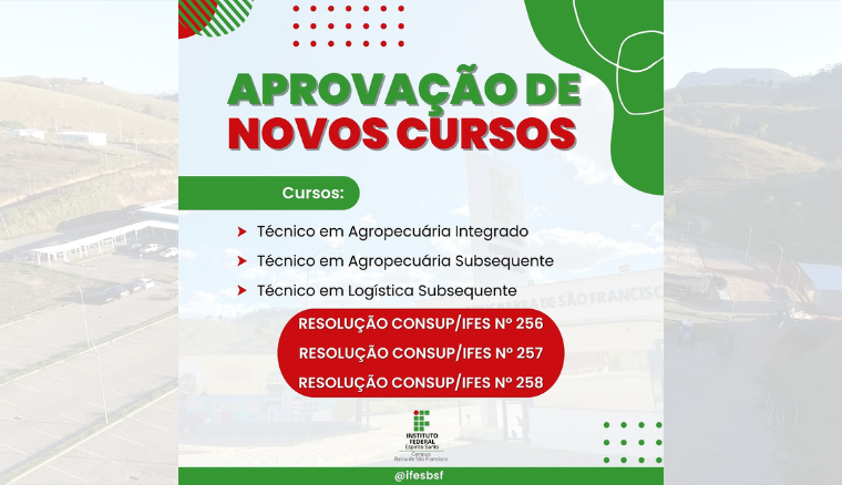 Ifes Campus Barra de São Francisco Aprova Três Novos Cursos Técnicos para 2025